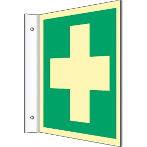 Fahnenschild erste hilfe iso - fahnenschild, hilfe,