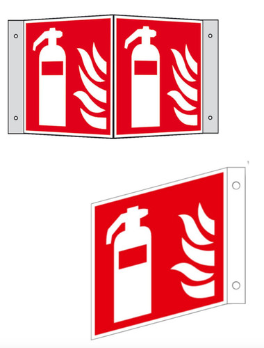 Feuerlöscher fahnenschild - feuerlöscher,