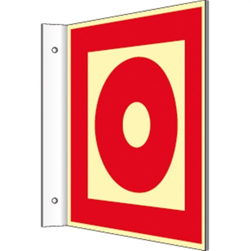 Fahnenschild brandmelder - fahnenschild,