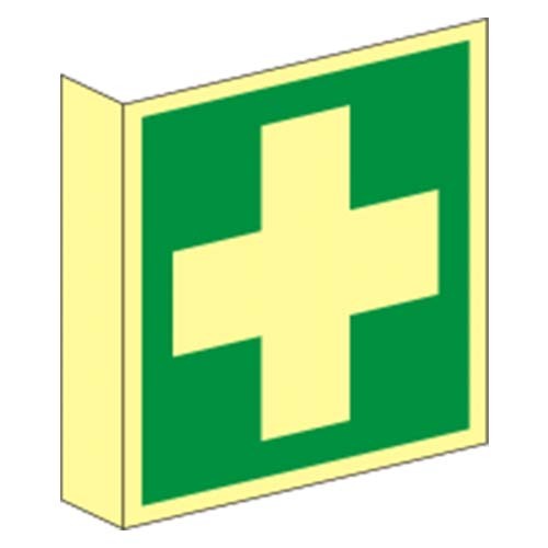 Erste hilfe fahnenschild - erste,
