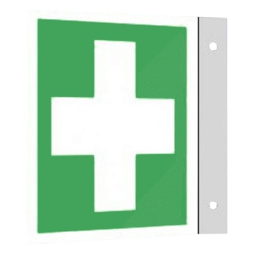 Erste hilfe fahnenschild - hilfe,