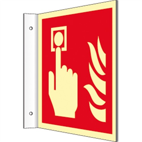 Fahnenschild brandmelder iso - fahnenschild,