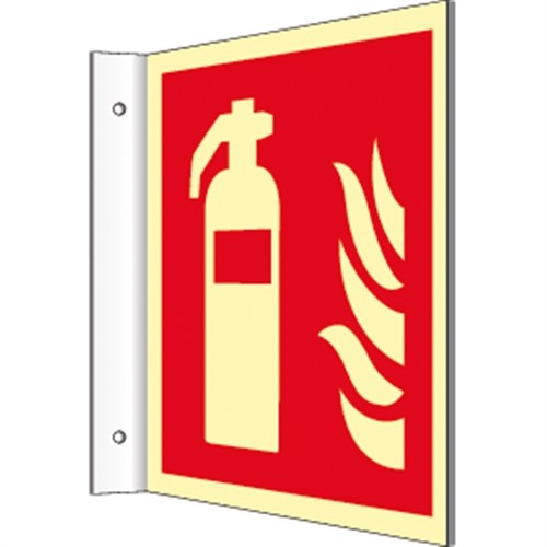 Fahnenschild feuerlöscher iso - feuerlöscher,