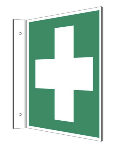 Fahnenschild erste hilfe - fahnenschild,