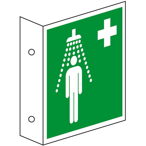Schild rettungs fahnenschild - schild, rettungs-fahnenschild