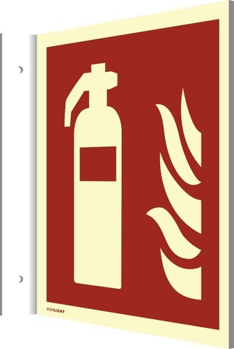 Fahnenschild feuerlöscher - fahnenschild,